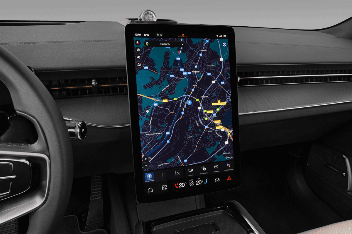 Mittelkonsole eines Polestar 3