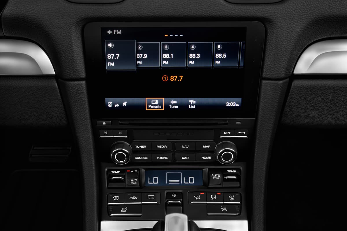 Audiosystem eines Porsche 718 Boxster