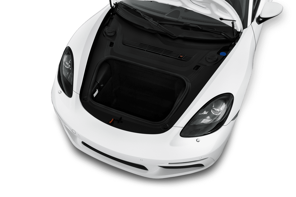 Motorraum eines Porsche 718 Boxster