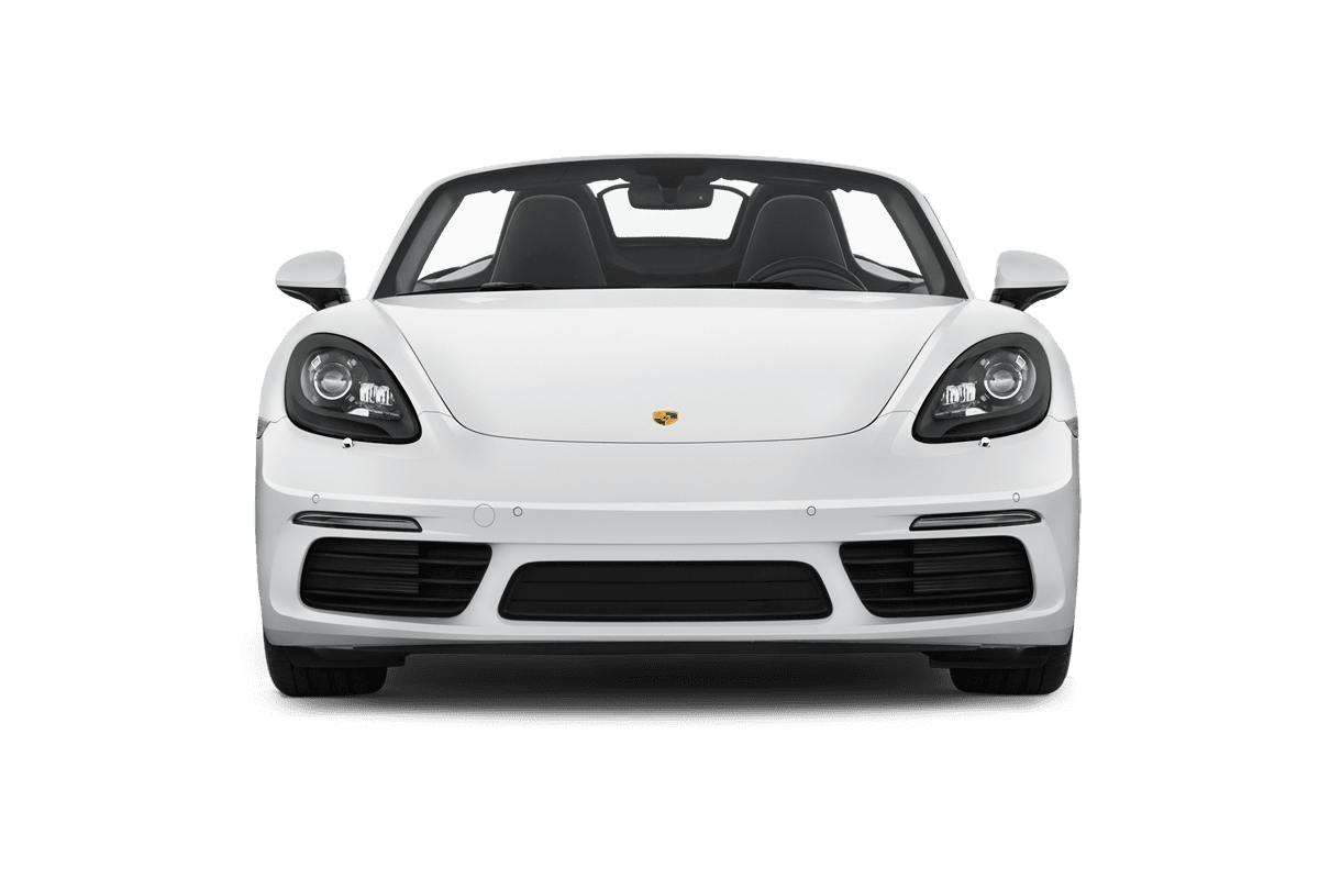 Frontansicht eines Porsche 718 Boxster, freigestellt