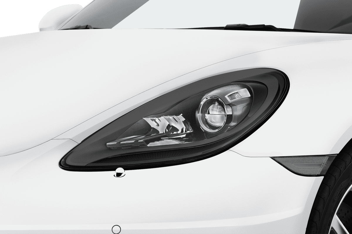 Frontscheinwerfer eines Porsche 718 Boxster