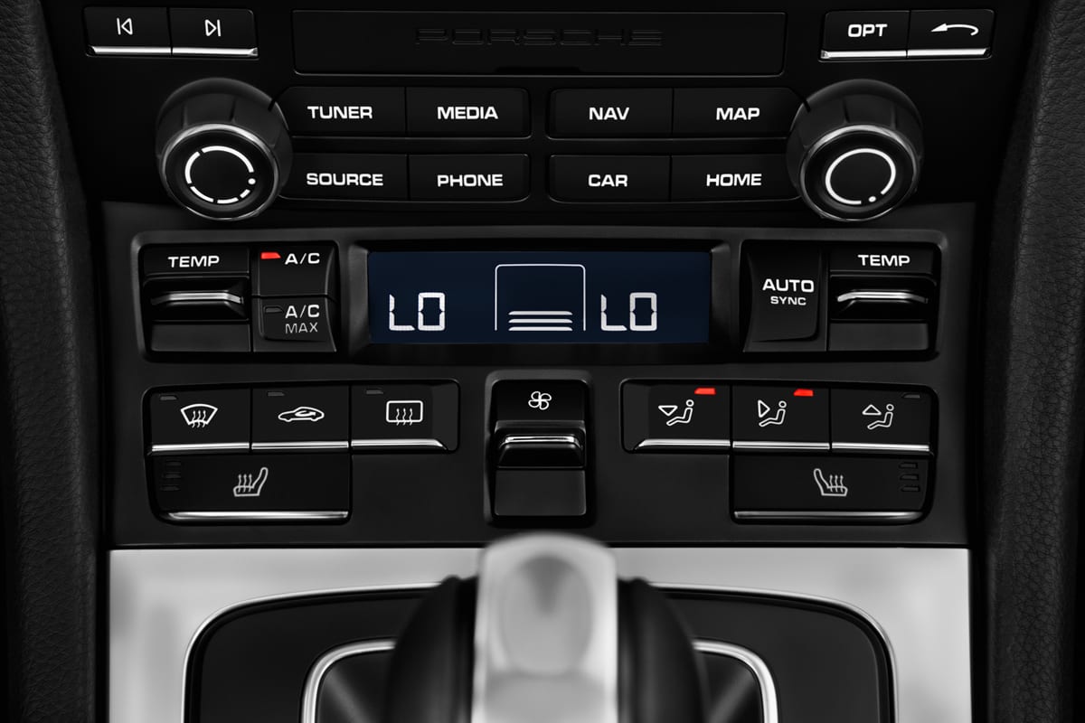 Klimasteuerung eines Porsche 718 Boxster