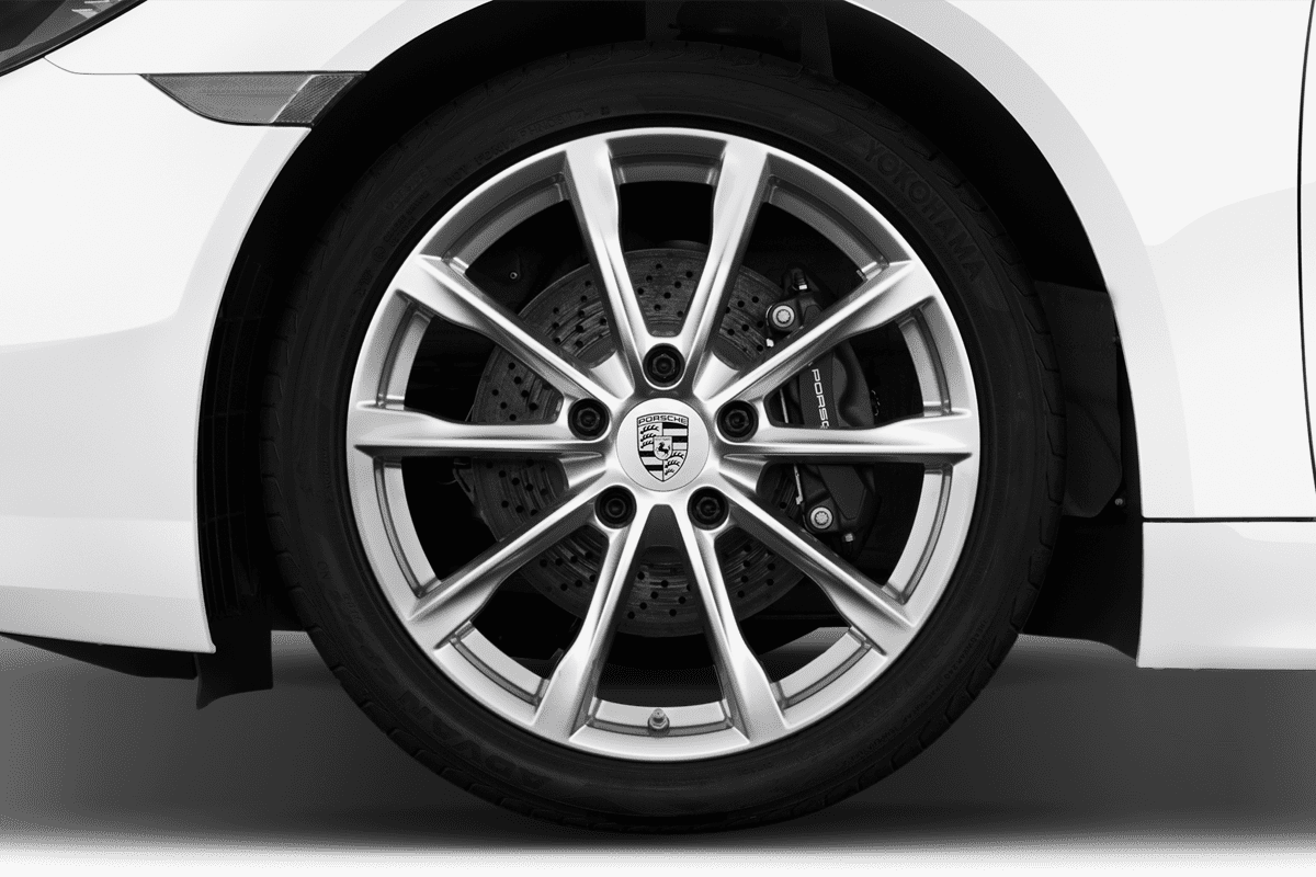 Radkappe oder Felge eines Porsche 718 Boxster