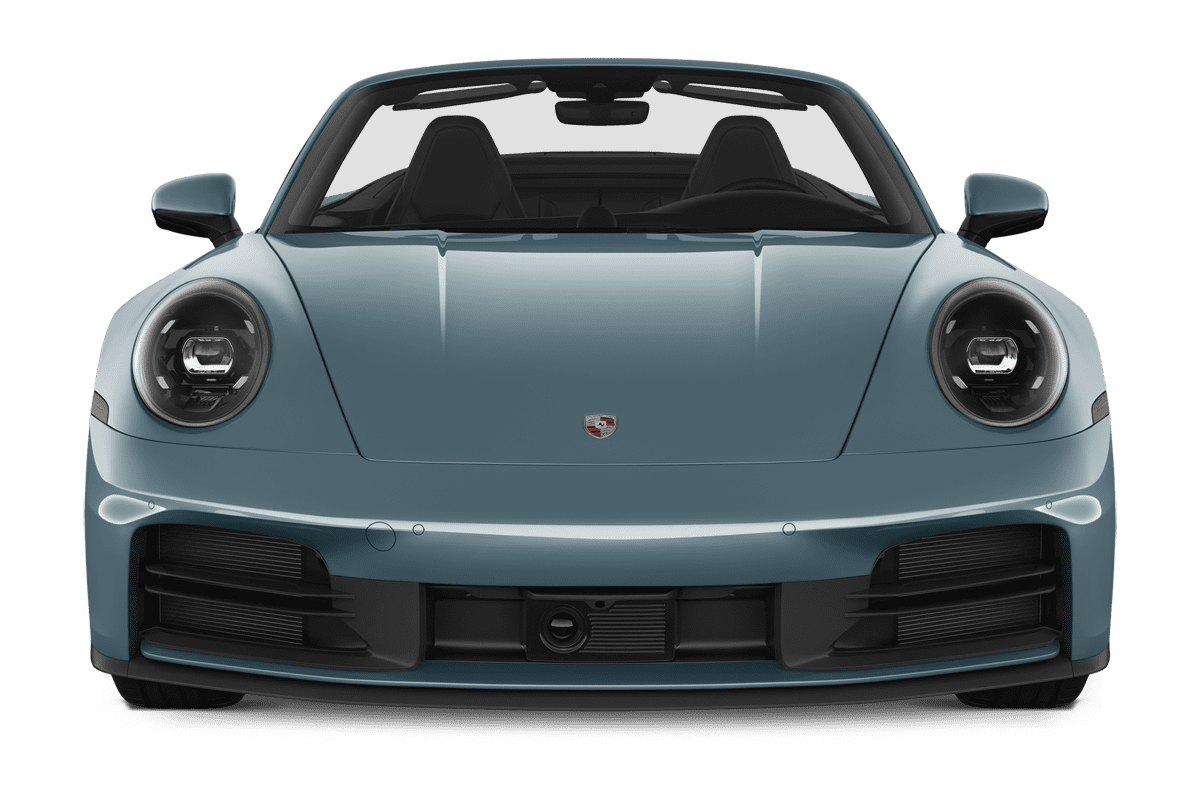 Frontansicht eines Porsche 911 Cabriolet, freigestellt
