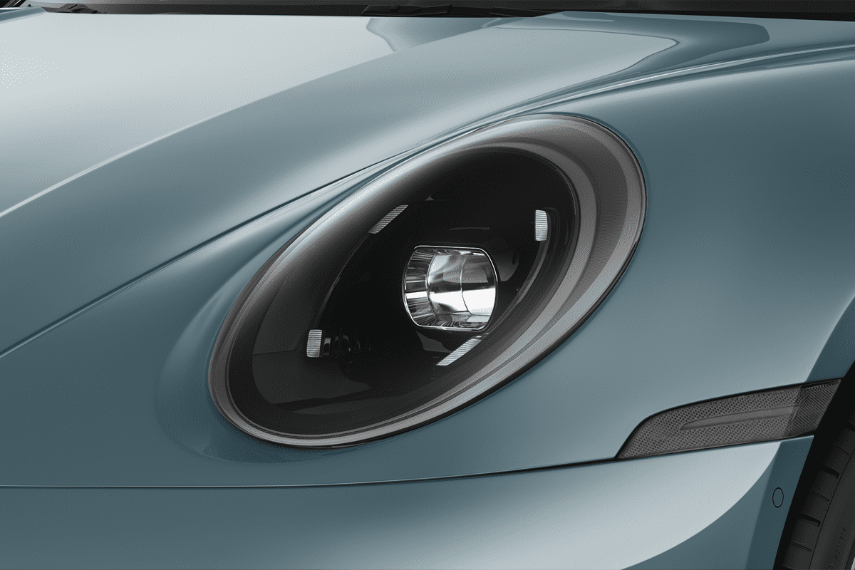 Frontscheinwerfer eines Porsche 911 Cabriolet