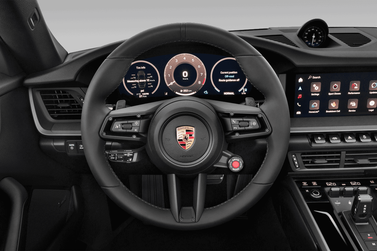 Lenkrad eines Porsche 911 Cabriolet