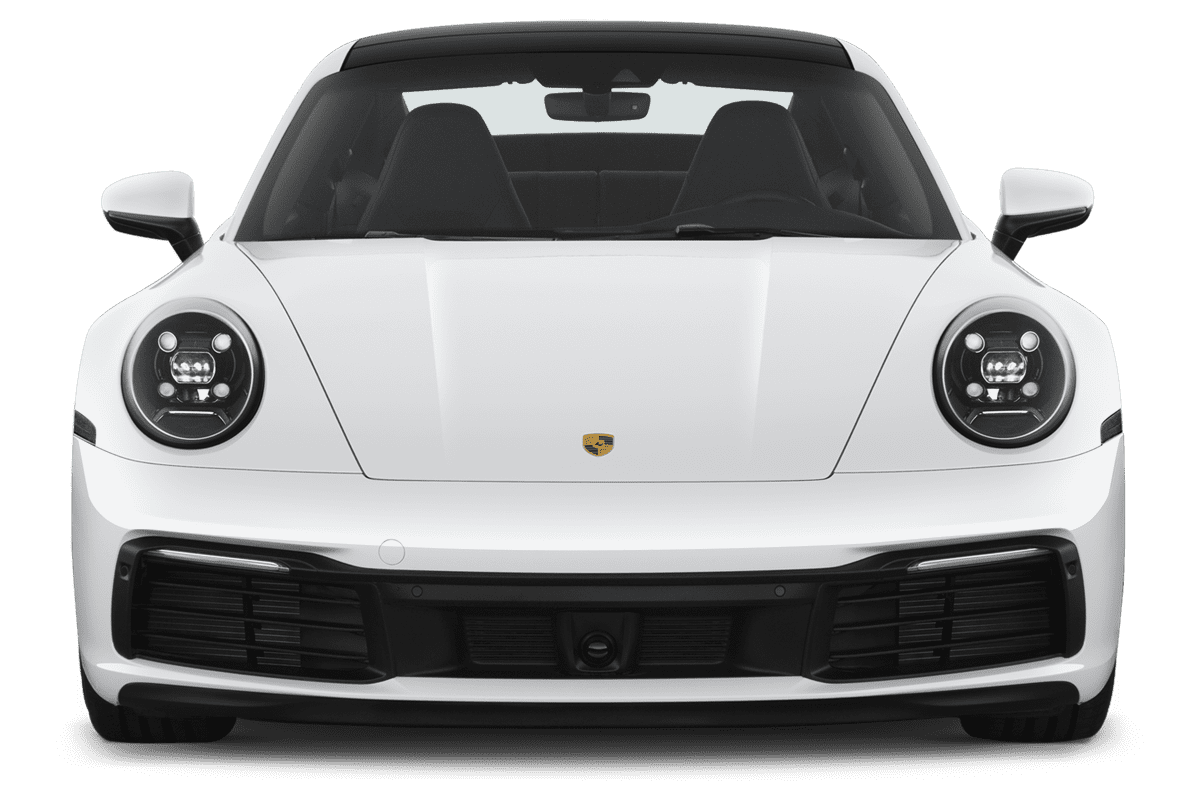 Frontansicht eines Porsche 911 Turbo S, freigestellt