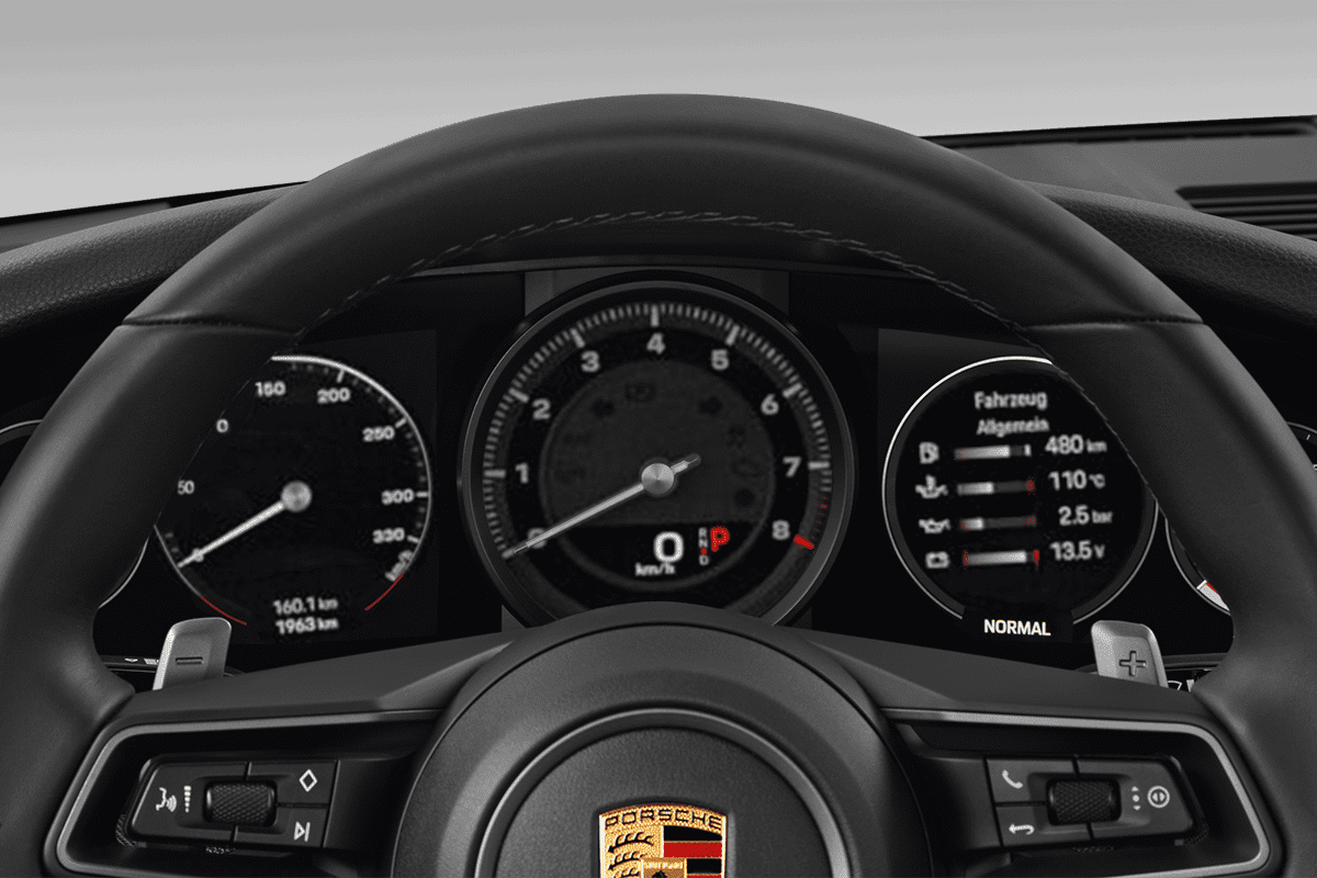 Kombiinstrument eines Porsche 911 Turbo S