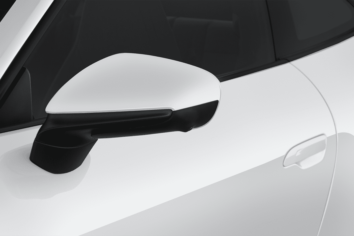 Rückspiegel eines Porsche 911 Turbo S