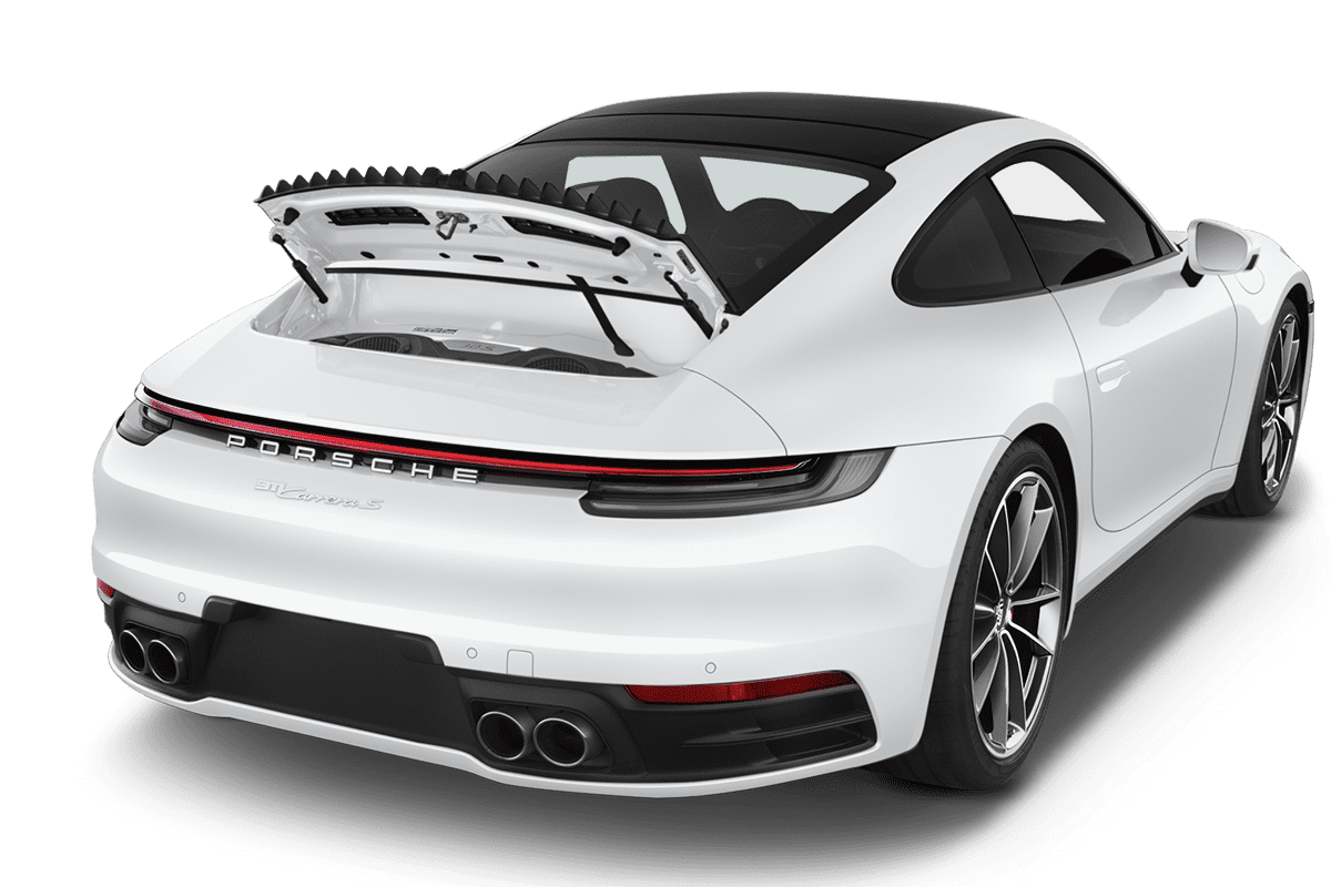 Kofferraum eines Porsche 911 Turbo S