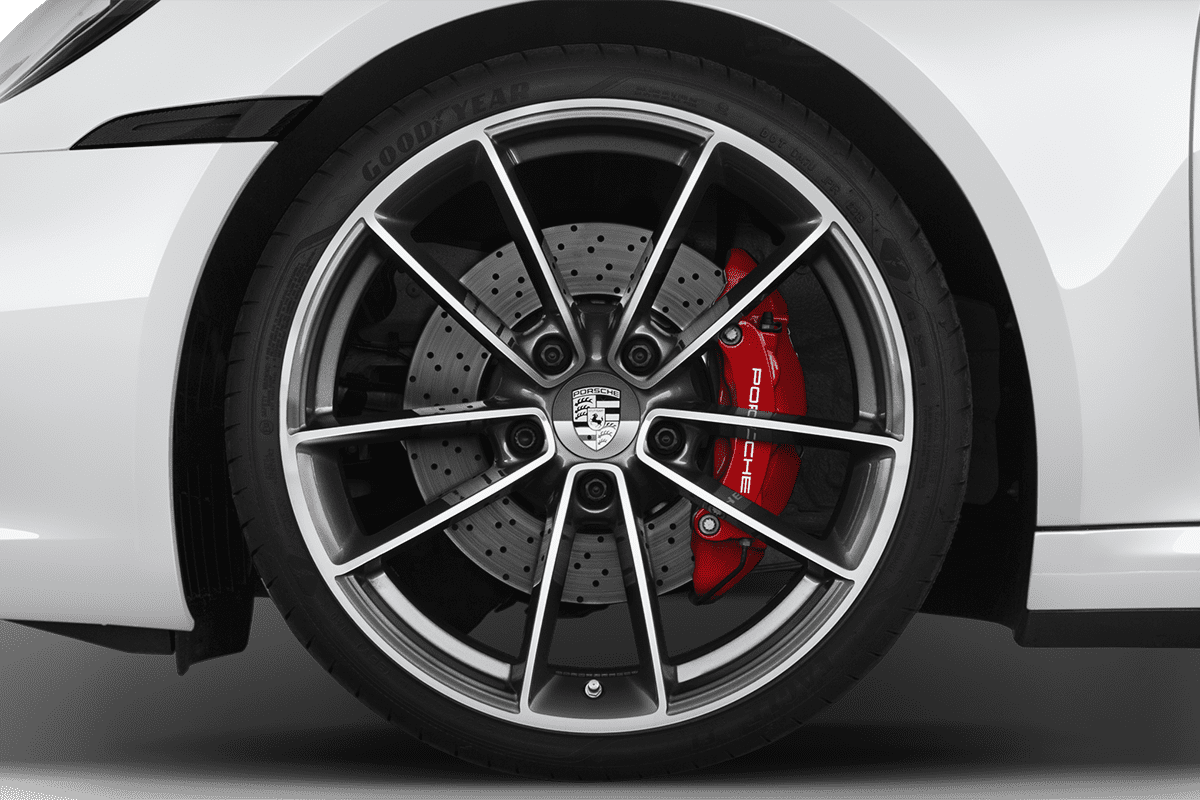 Radkappe oder Felge eines Porsche 911 Turbo S