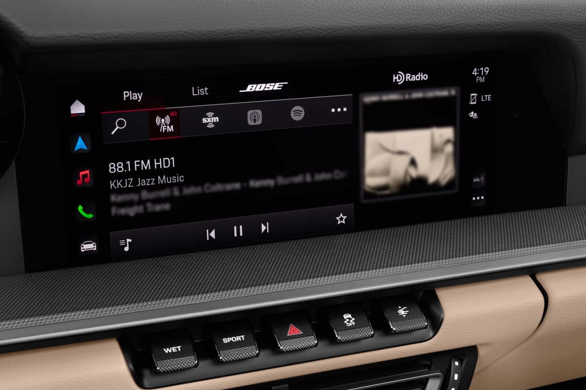 Audiosystem eines Porsche 911 Targa