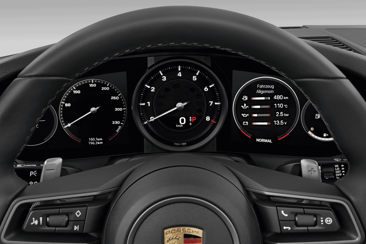 Kombiinstrument eines Porsche 911 Targa