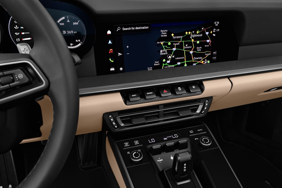 Mittelkonsole eines Porsche 911 Targa