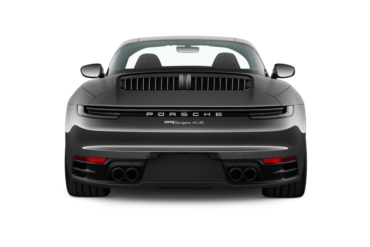 Heckansicht eines Porsche 911 Targa