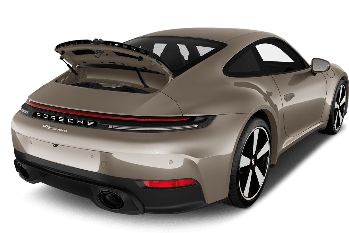 Kofferraum eines Porsche 911 (KI-generiert)