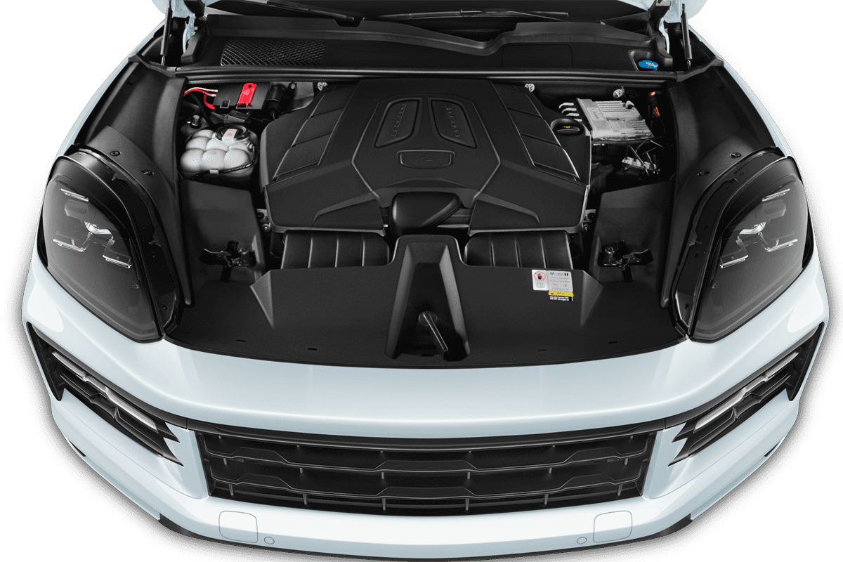 Motorraum eines Porsche Cayenne