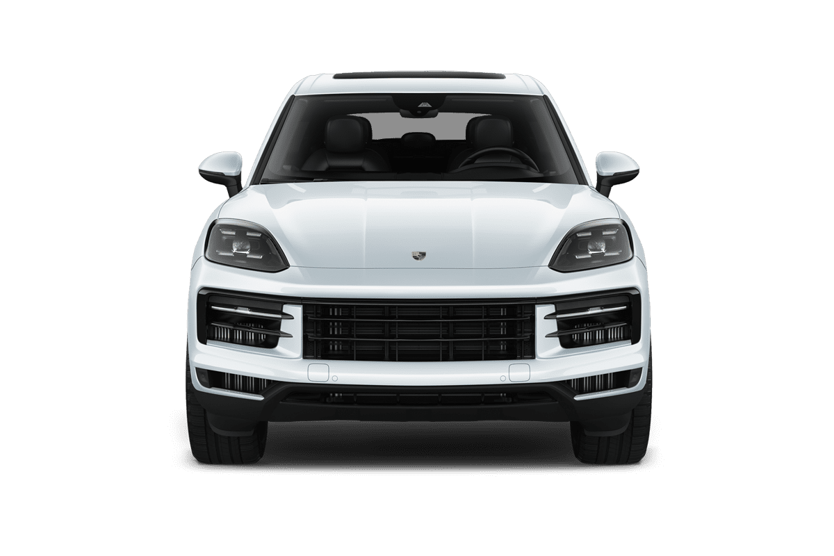Frontansicht eines Porsche Cayenne, freigestellt