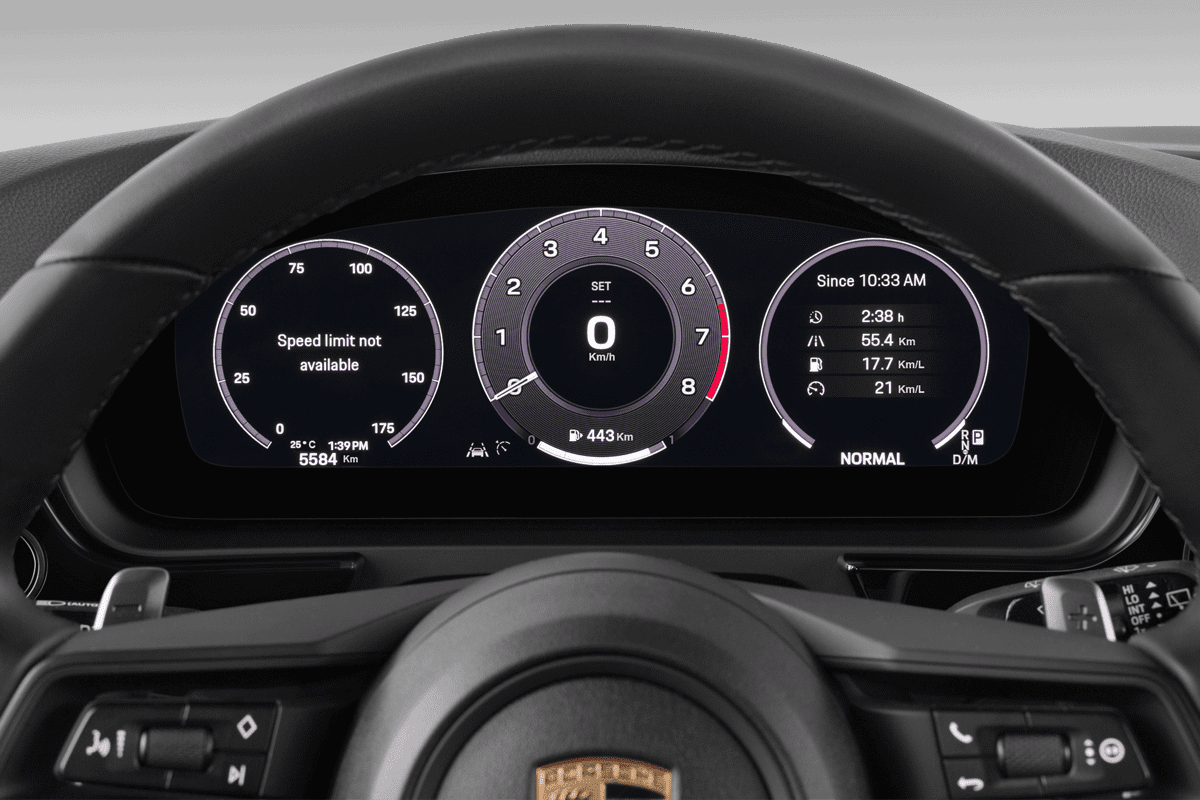 Kombiinstrument eines Porsche Cayenne