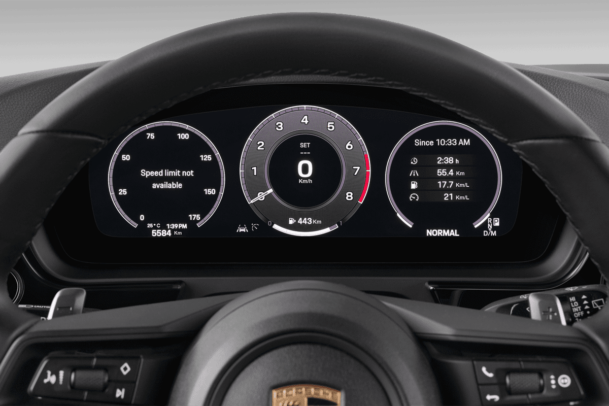 Kombiinstrument eines Porsche Cayenne