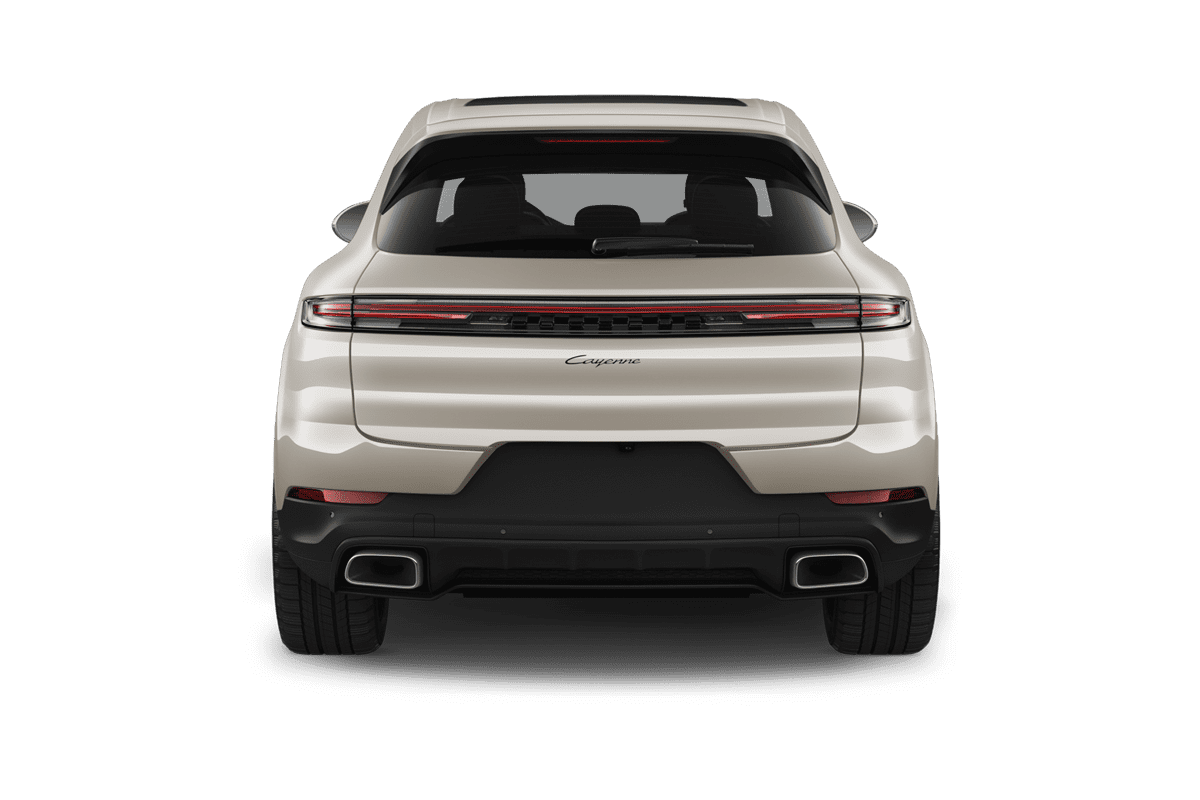 Heckansicht eines Porsche Cayenne