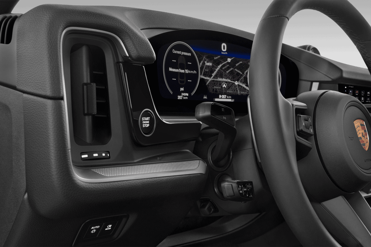 Lüftung eines Porsche Cayenne Black Edition Plug-in-Hybrid