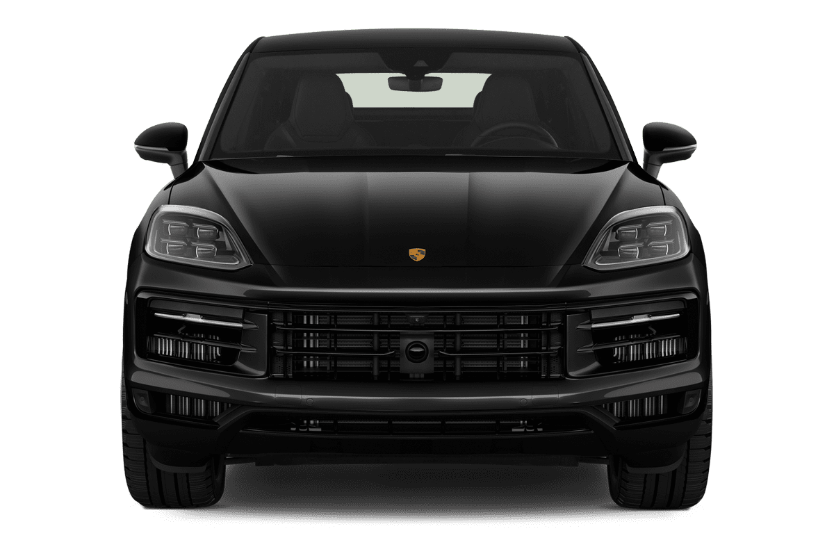 Frontansicht eines Porsche Cayenne Coupé, freigestellt