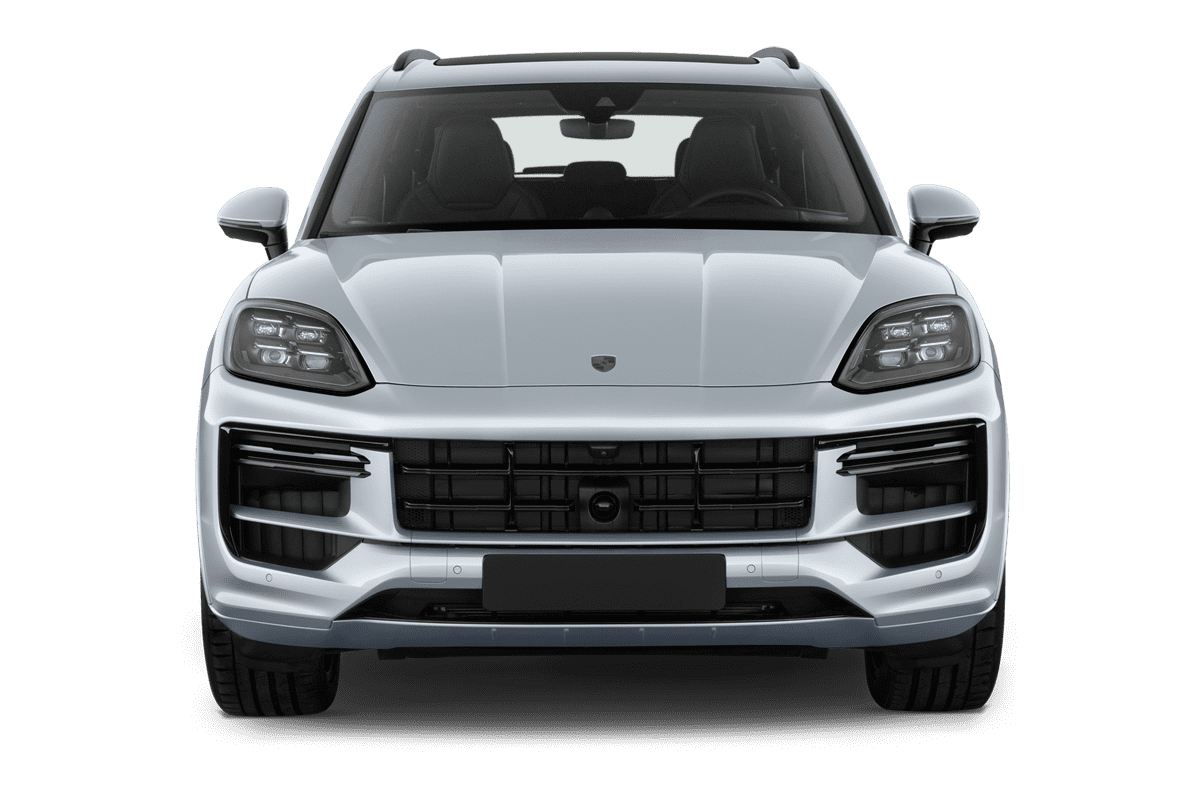 Frontansicht eines Porsche Cayenne Plug-in-Hybrid, freigestellt