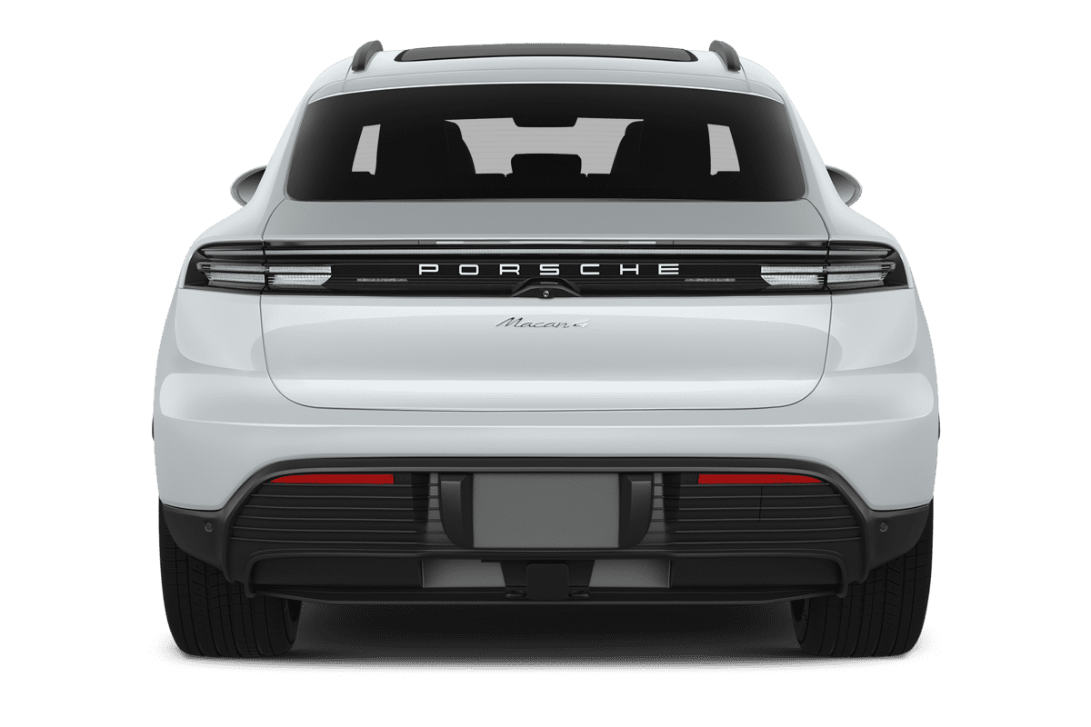 Heckansicht eines Porsche Macan BEV