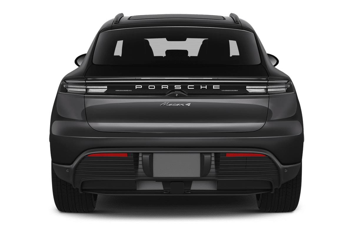 Heckansicht eines Porsche Macan BEV  (KI-generiert)