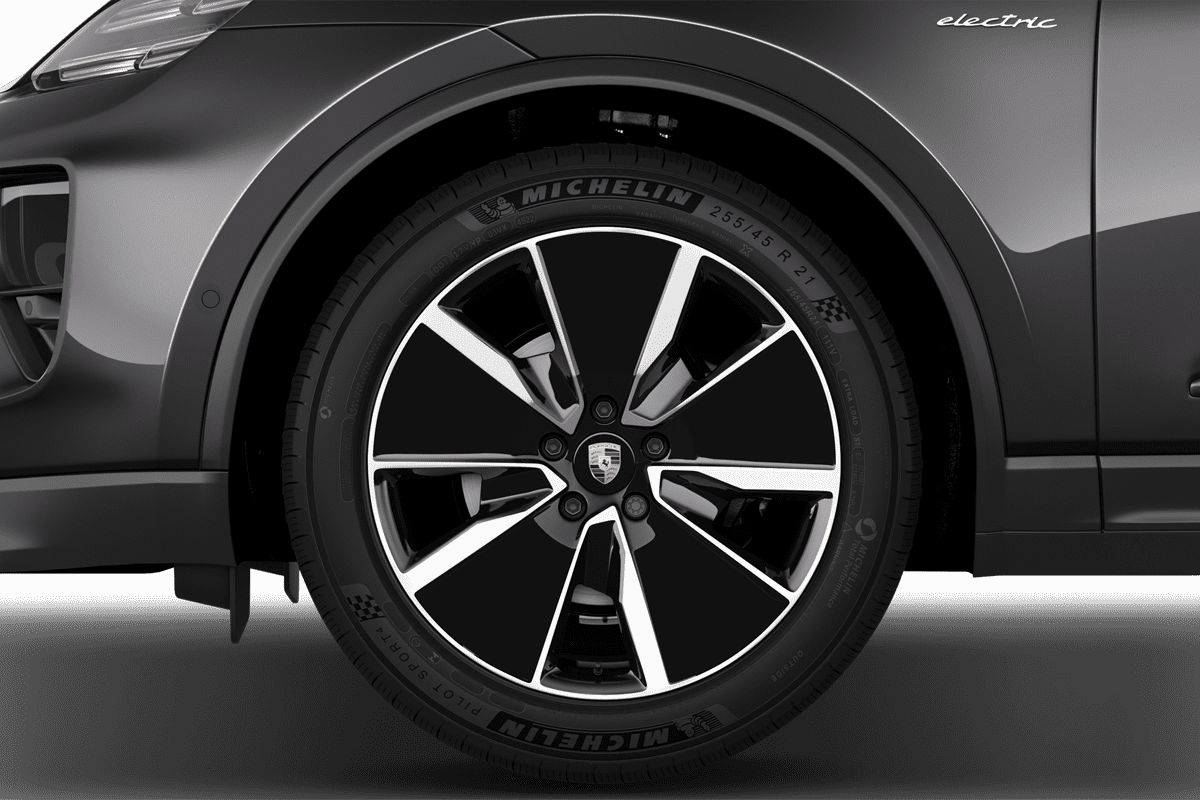 Radkappe oder Felge eines Porsche Macan BEV  (KI-generiert)