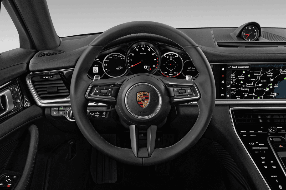 Lenkrad eines Porsche Panamera