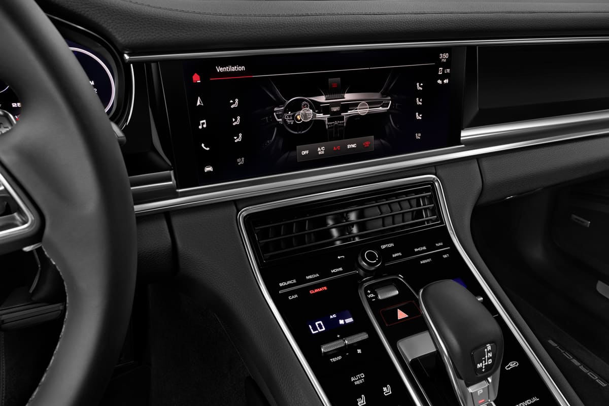 Klimasteuerung eines Porsche Panamera