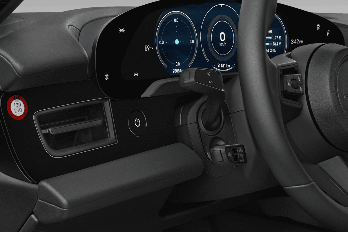 Lüftung eines Porsche Taycan