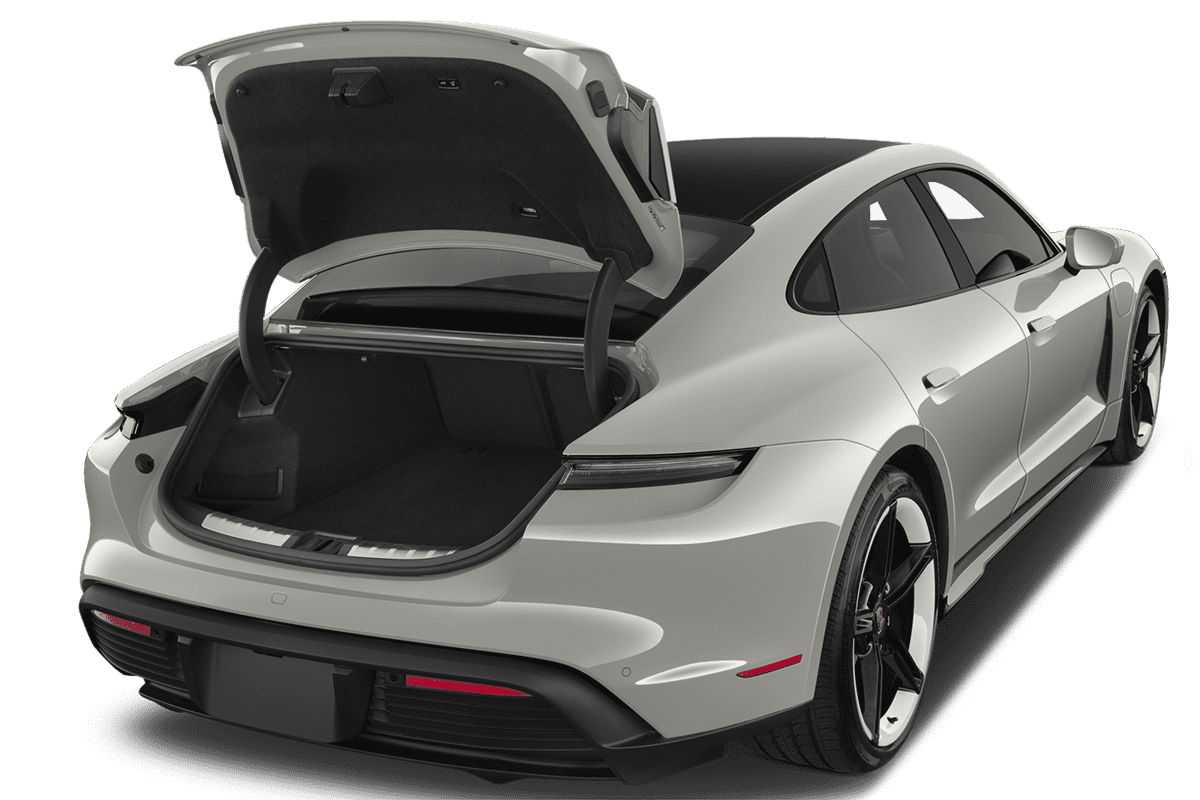 Kofferraum eines Porsche Taycan