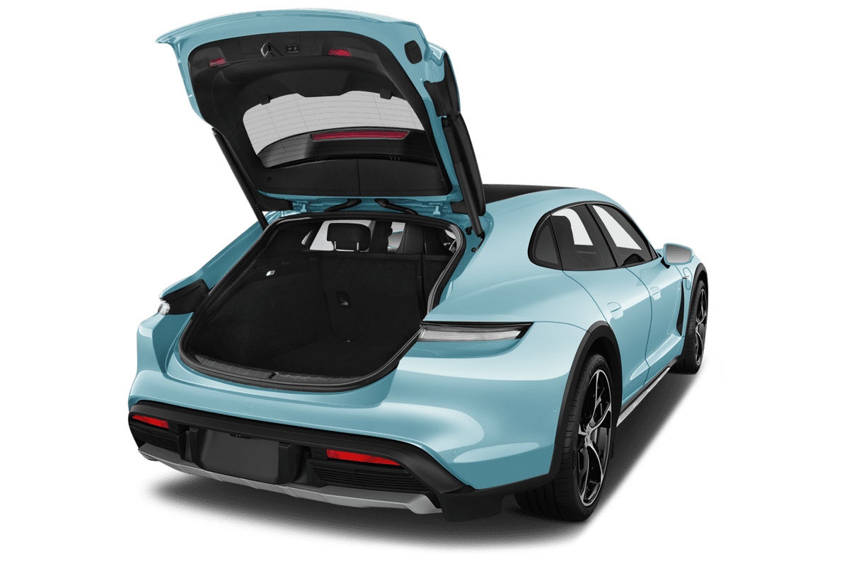 Kofferraum eines Porsche Taycan Cross Turismo