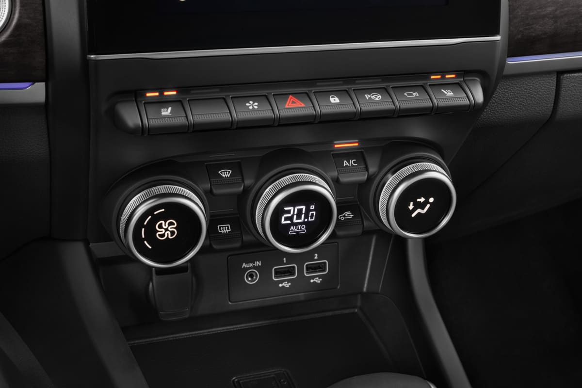 Klimasteuerung eines Renault Arkana