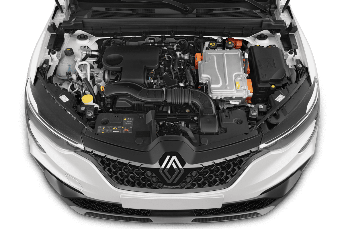 Motorraum eines Renault Arkana Hybrid