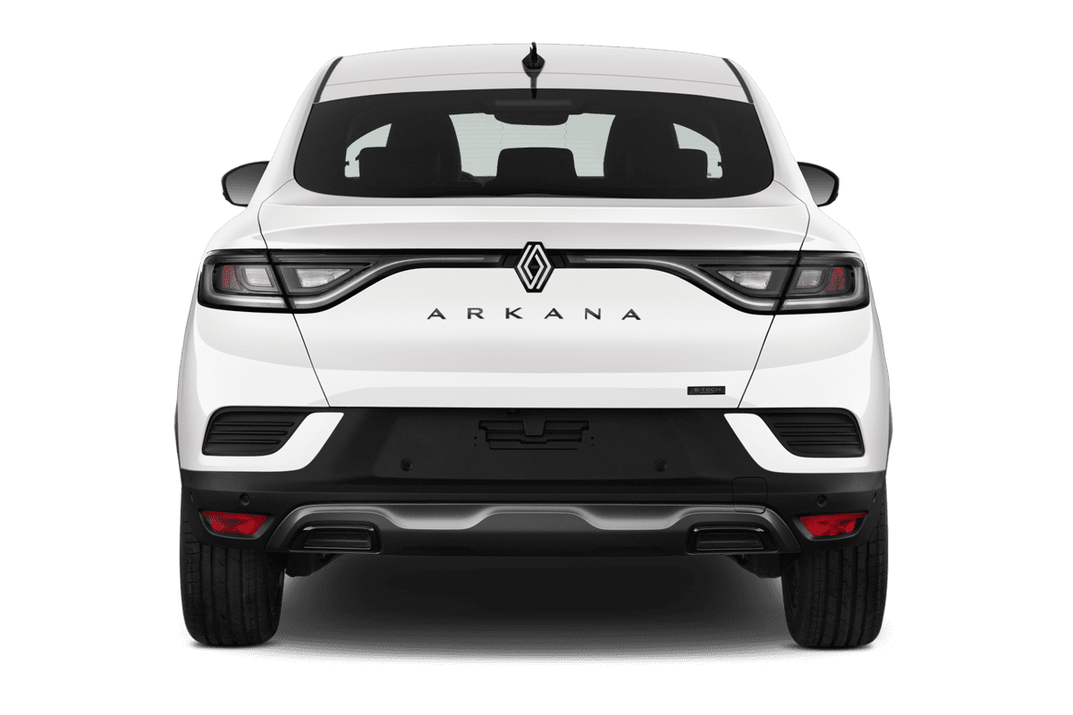 Heckansicht eines Renault Arkana Hybrid