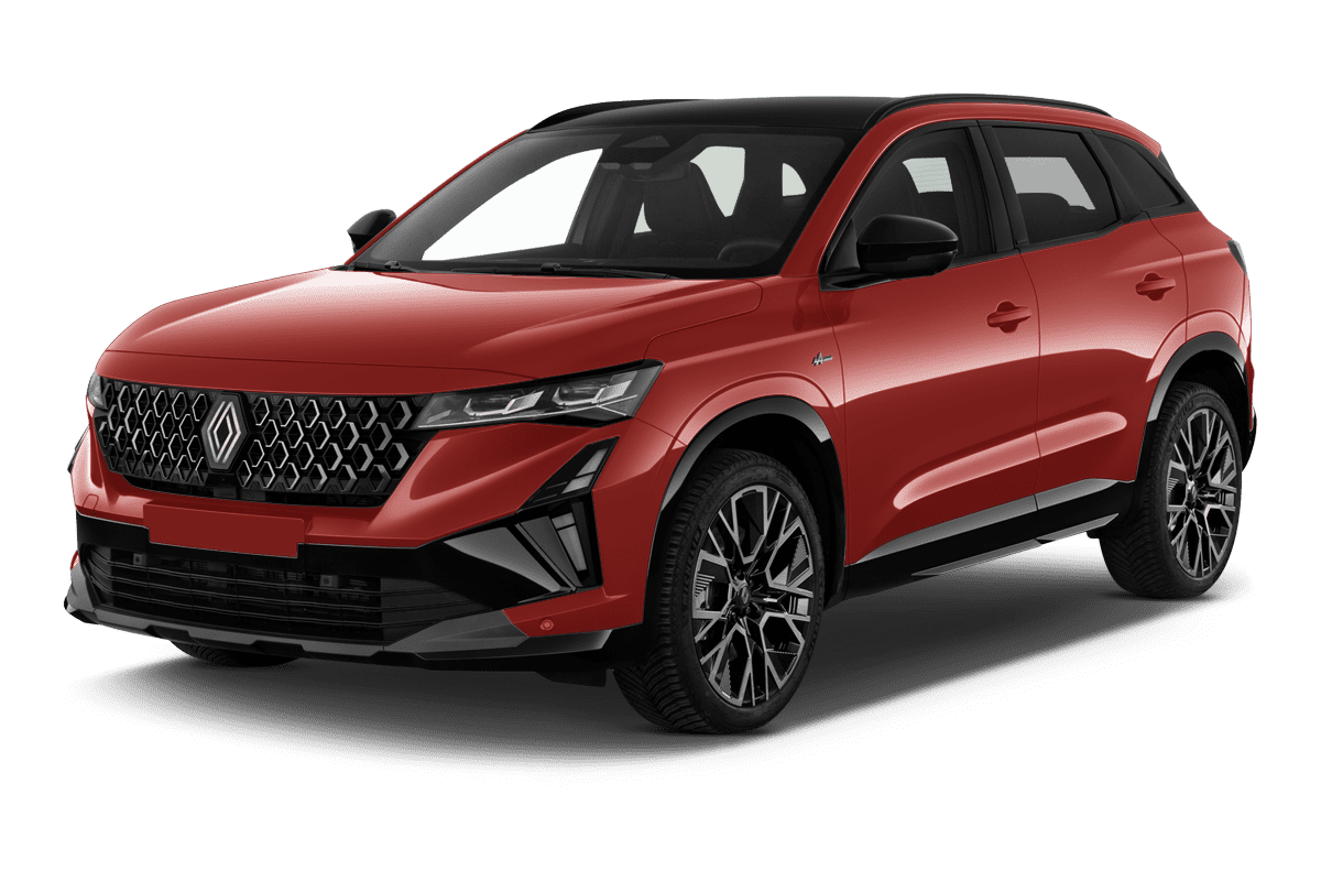 Schräge Frontansicht eines Renault Austral, freigestellt