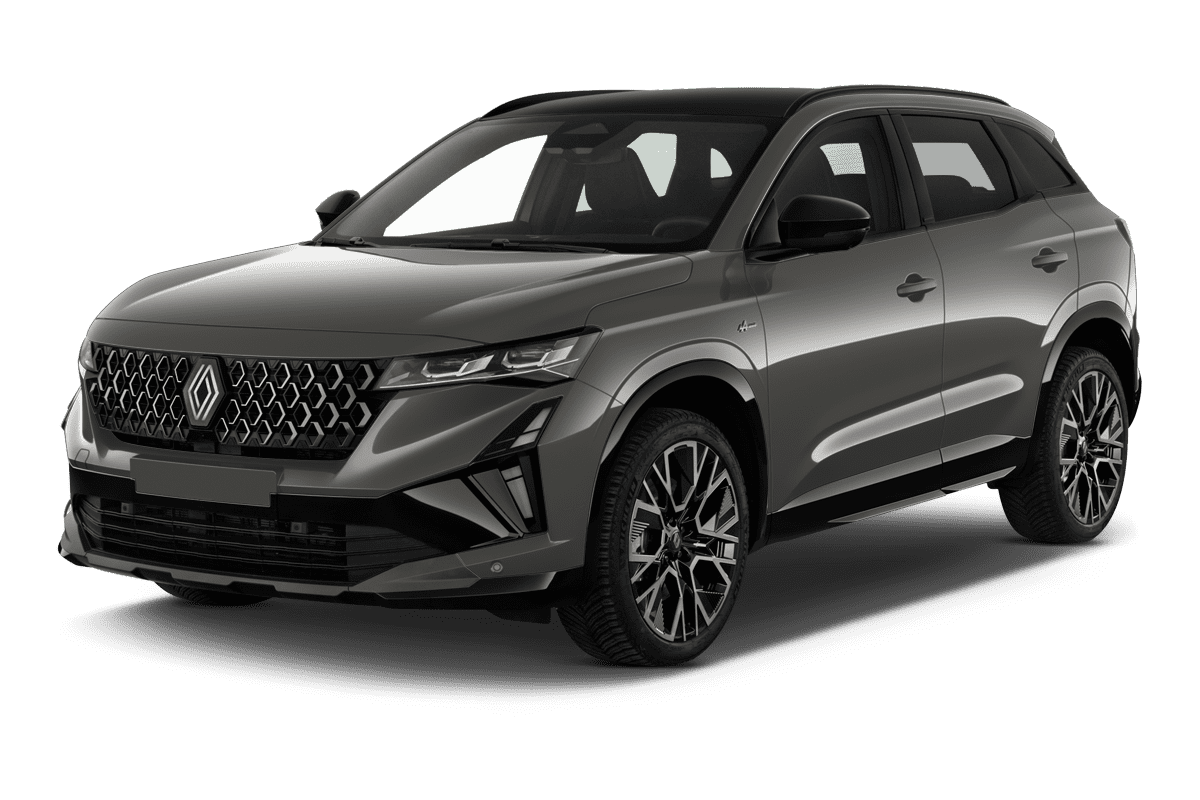 Schräge Frontansicht eines Renault Austral, freigestellt