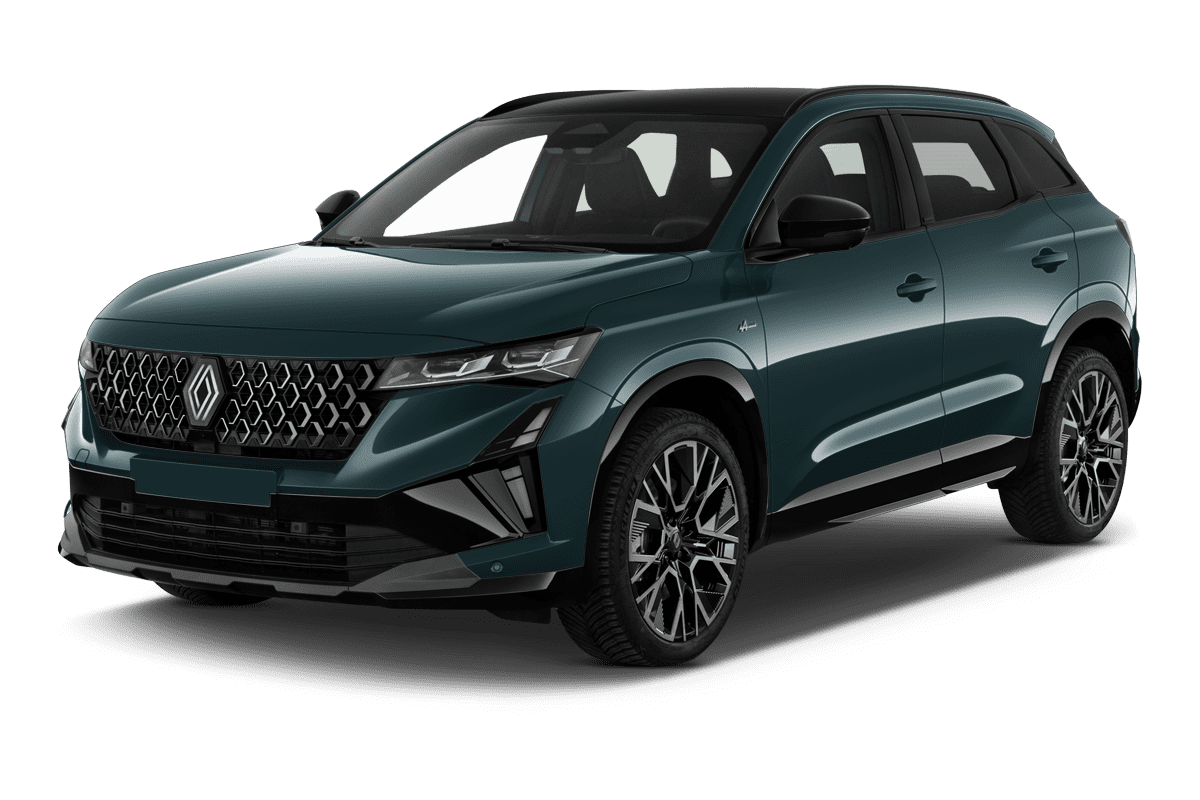 Schräge Frontansicht eines Renault Austral, freigestellt