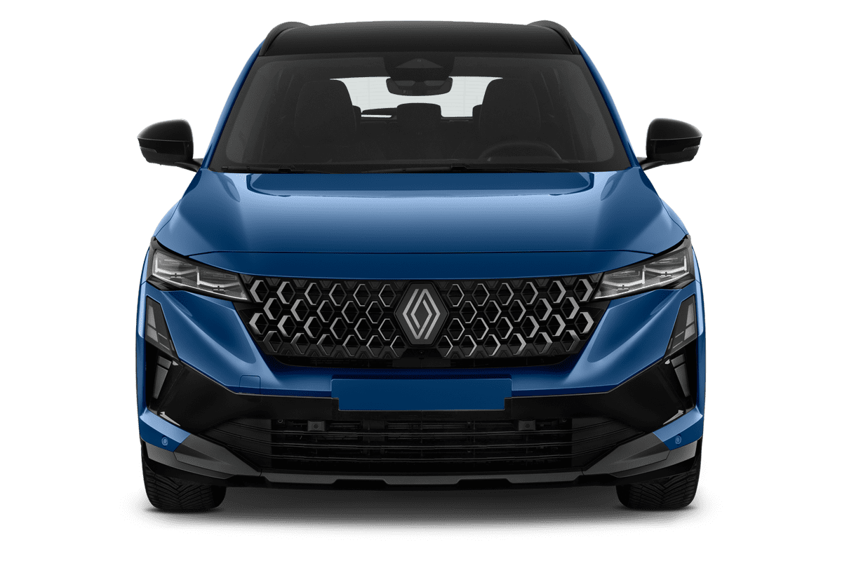 Frontansicht eines Renault Austral Hybrid, freigestellt