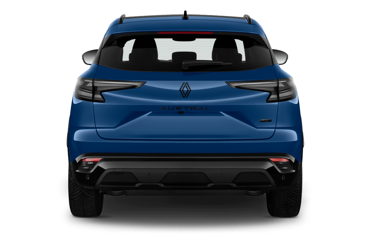 Heckansicht eines Renault Austral Hybrid