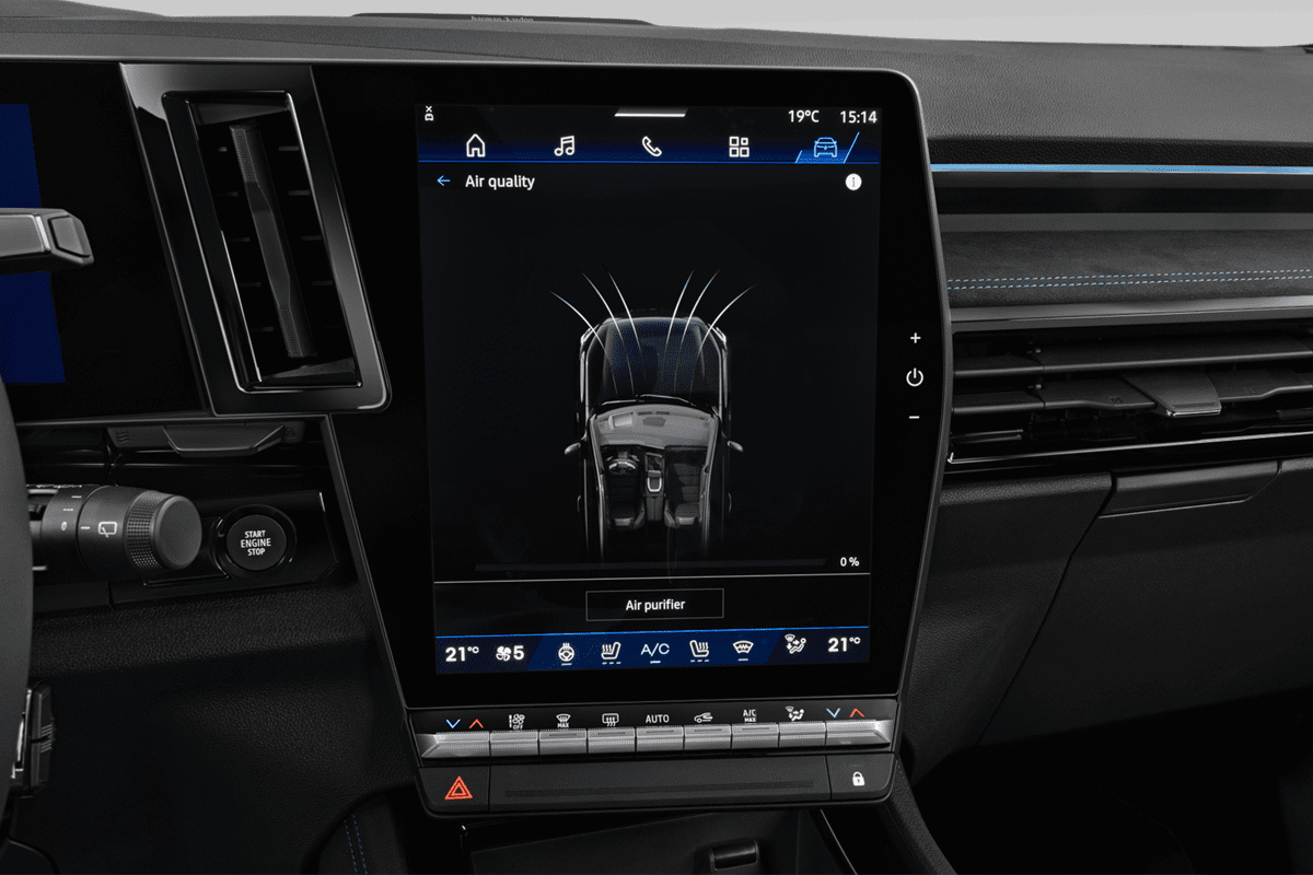 Klimasteuerung eines Renault Austral Hybrid