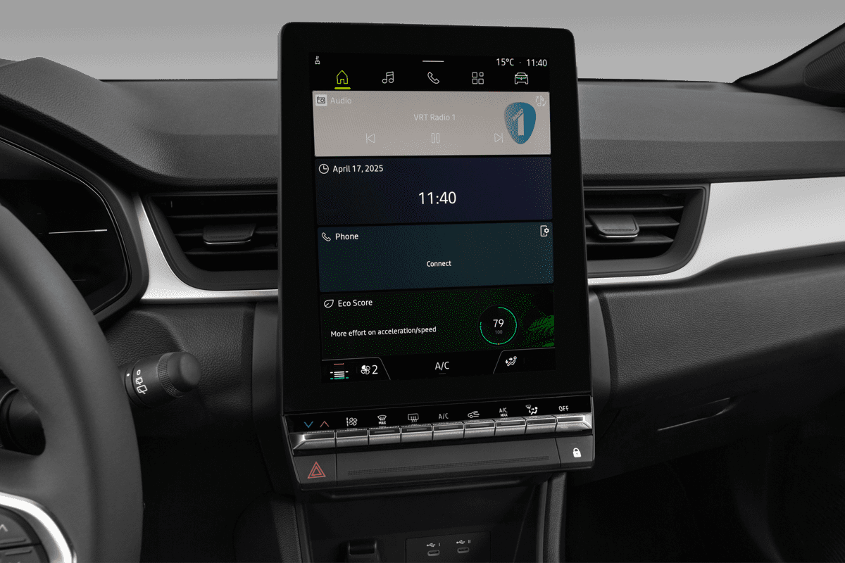 Mittelkonsole eines Renault Captur