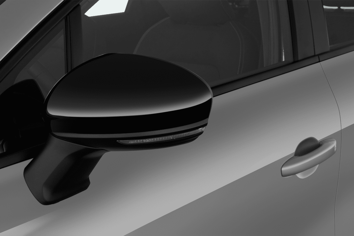 Rückspiegel eines Renault Captur