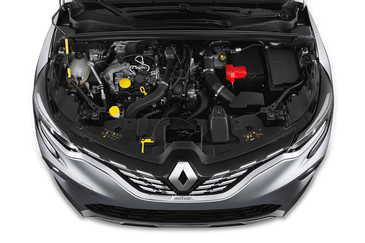 Motorraum eines Renault Captur LPG