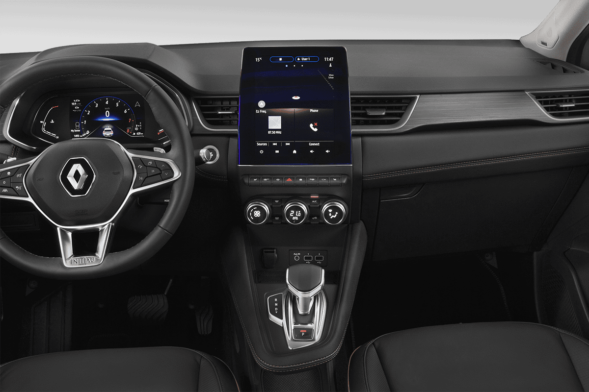 Mittelkonsole eines Renault Captur LPG