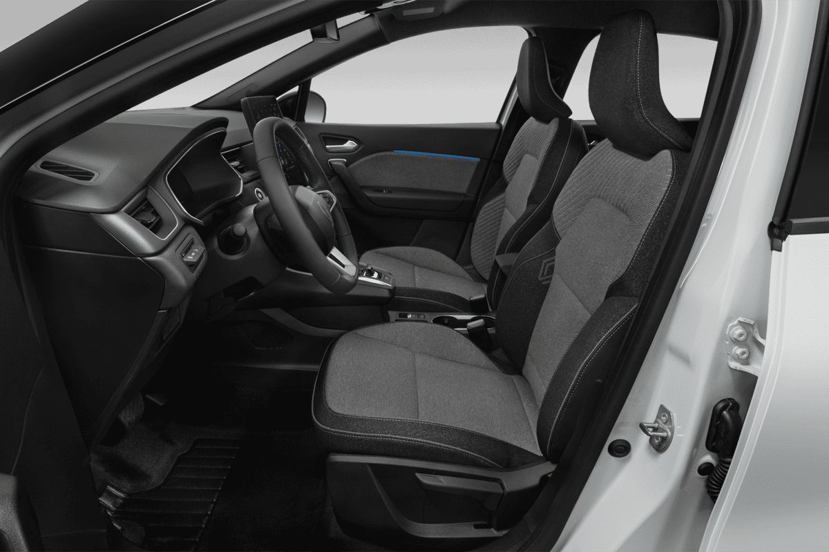 Vordersitze eines Renault Captur Hybrid 